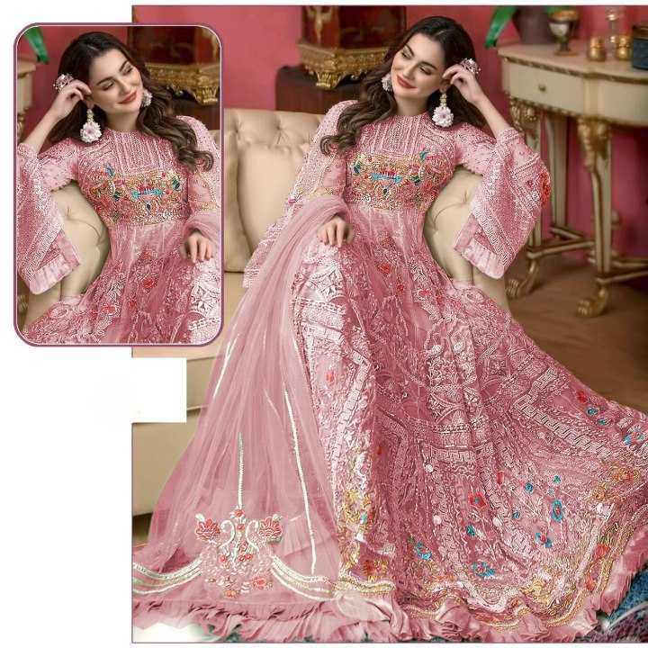 YNF Wholesale Butterfly Net Embroidery Suits KESH746 241 | Surat Manufacturer