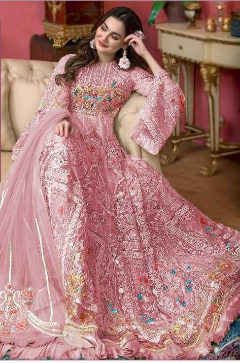YNF Wholesale Butterfly Net Embroidery Suits KESH746 241 | Surat Manufacturer