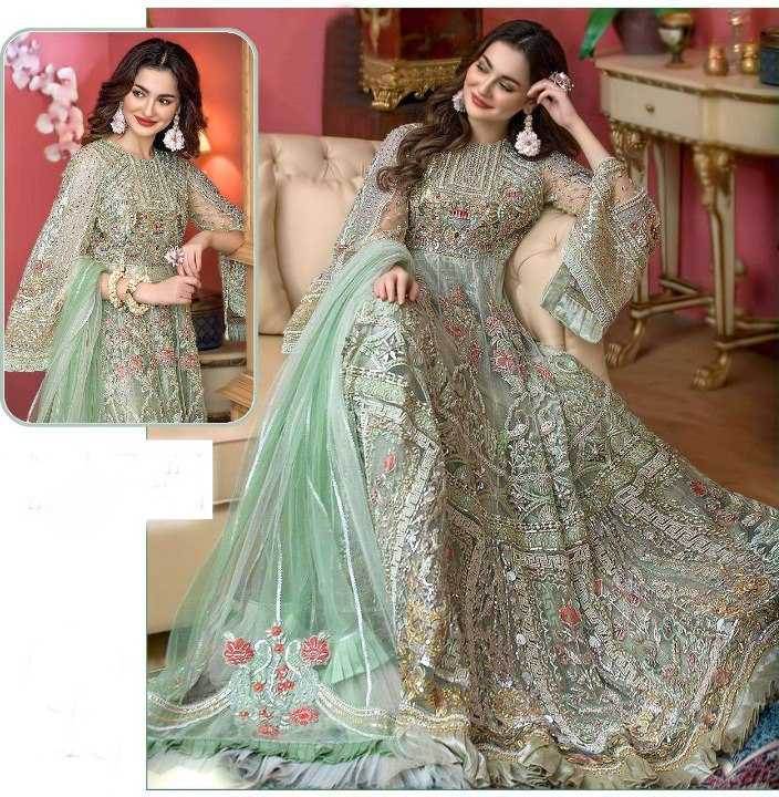 YNF Wholesale Butterfly Net Embroidery Suits KESH746 241 | Surat Manufacturer
