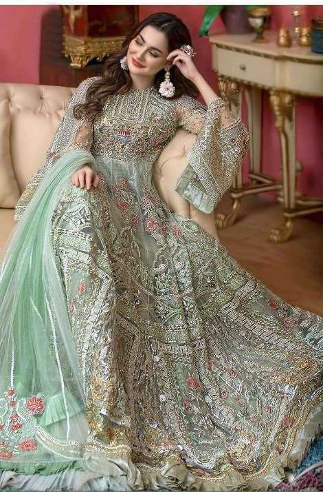 YNF Wholesale Butterfly Net Embroidery Suits KESH746 241 | Surat Manufacturer