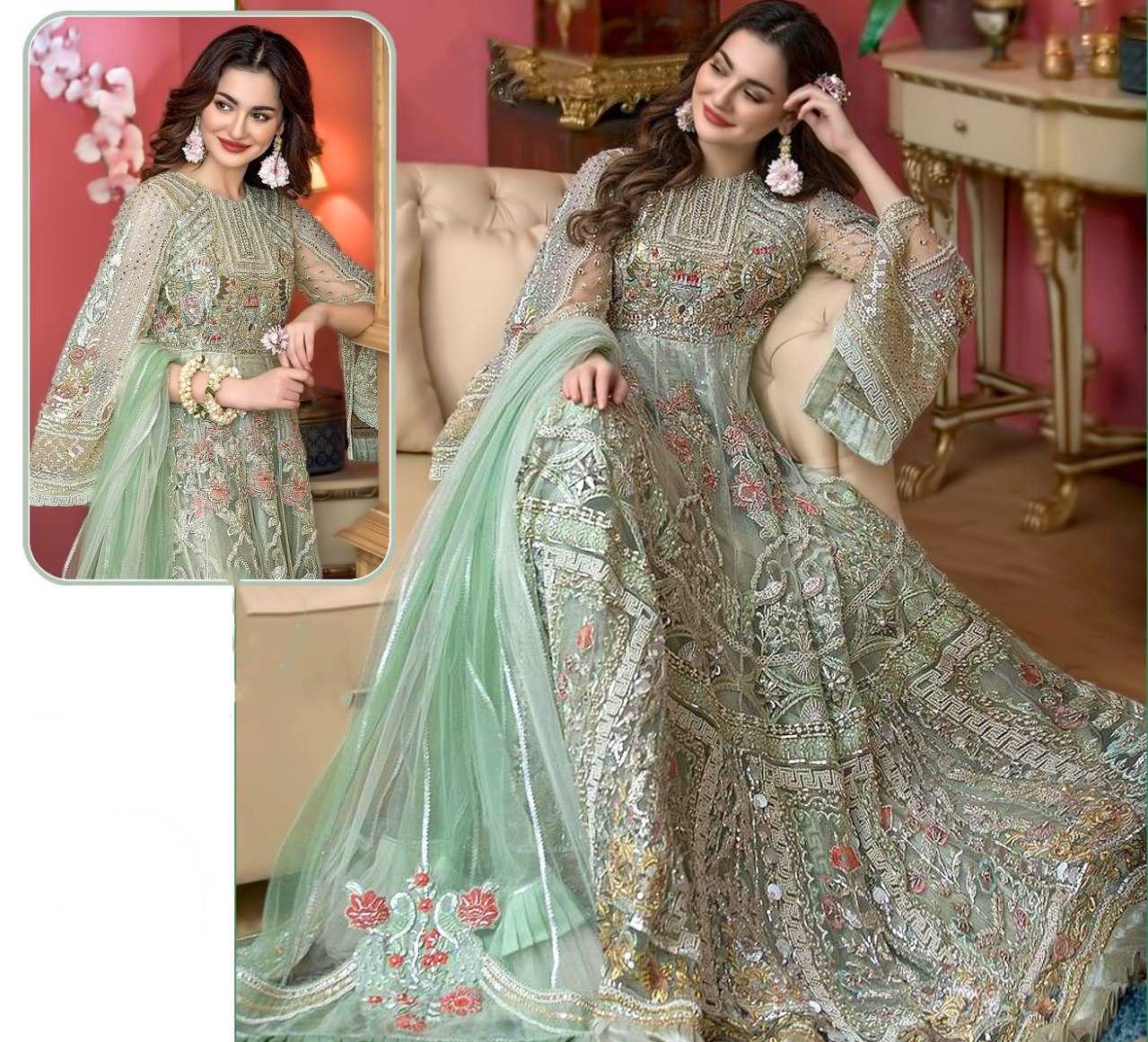 YNF Wholesale Butterfly Net Embroidery Suits KESH746 241 | Surat Manufacturer