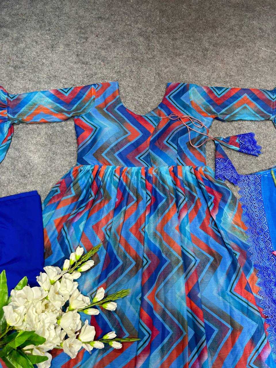 YNF Wholesale Chiffon Printed Gowns KESH526 G33 | Surat Manufacturer