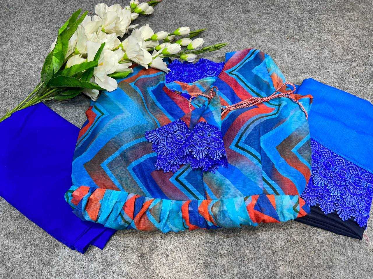 YNF Wholesale Chiffon Printed Gowns KESH526 G33 | Surat Manufacturer
