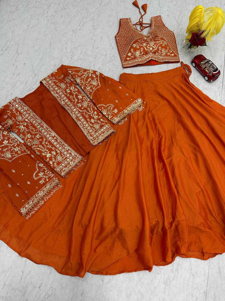YNF Wholesale Chinon Embroidered Lehenga KESH496 565 | Surat Manufacturer