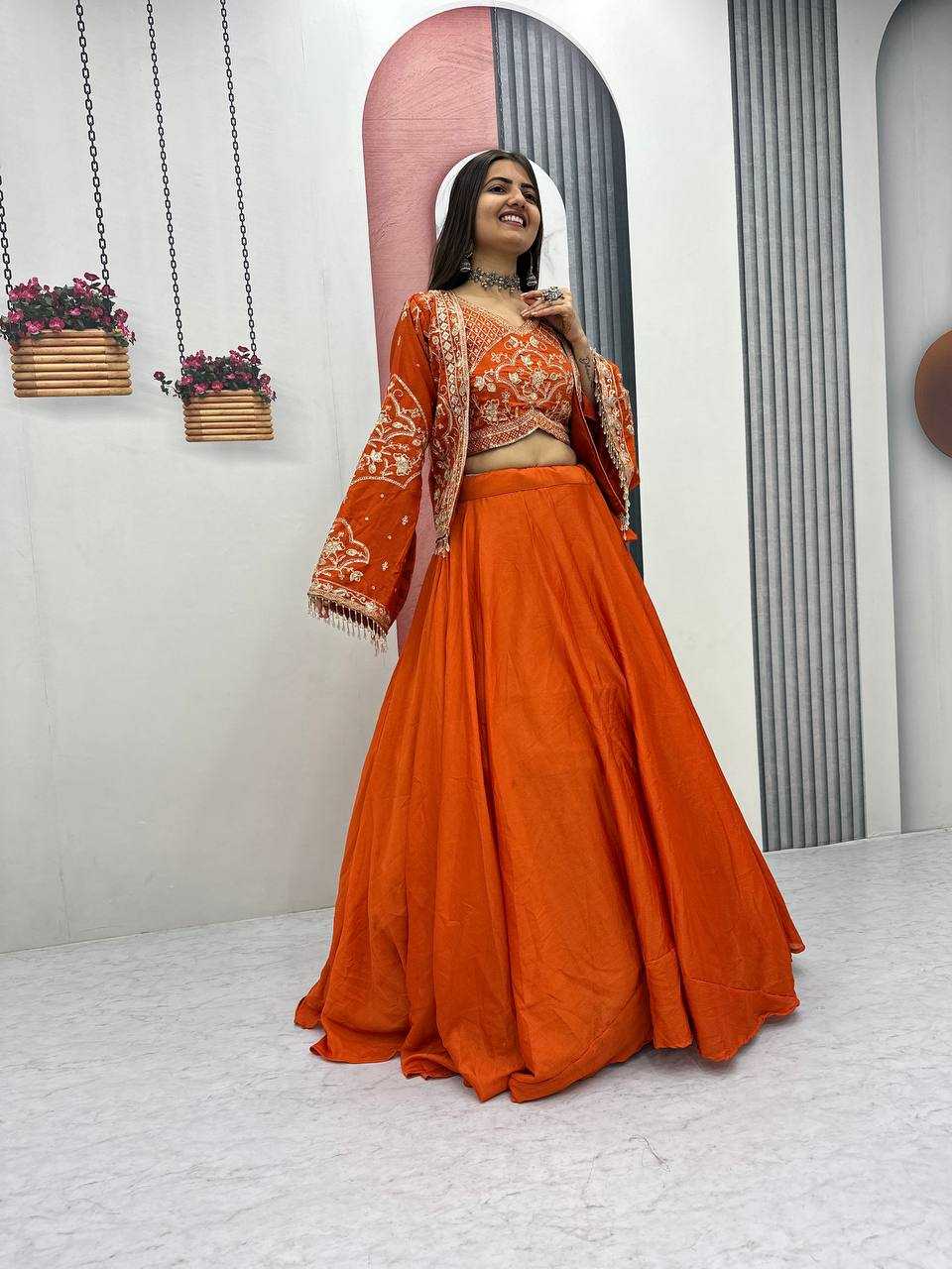 YNF Wholesale Chinon Embroidered Lehenga KESH496 565 | Surat Manufacturer
