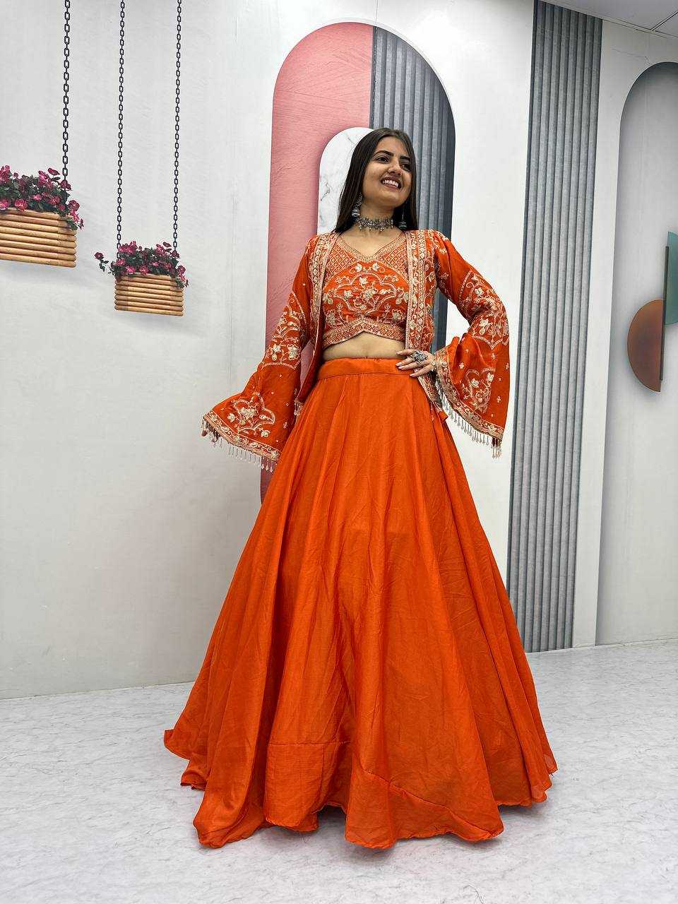 YNF Wholesale Chinon Embroidered Lehenga KESH496 565 | Surat Manufacturer