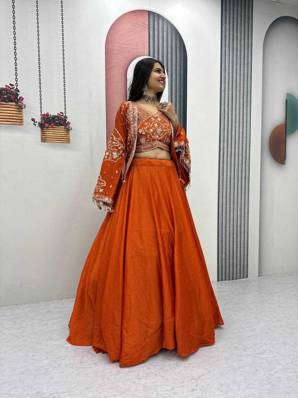 YNF Wholesale Chinon Embroidered Lehenga KESH496 565 | Surat Manufacturer