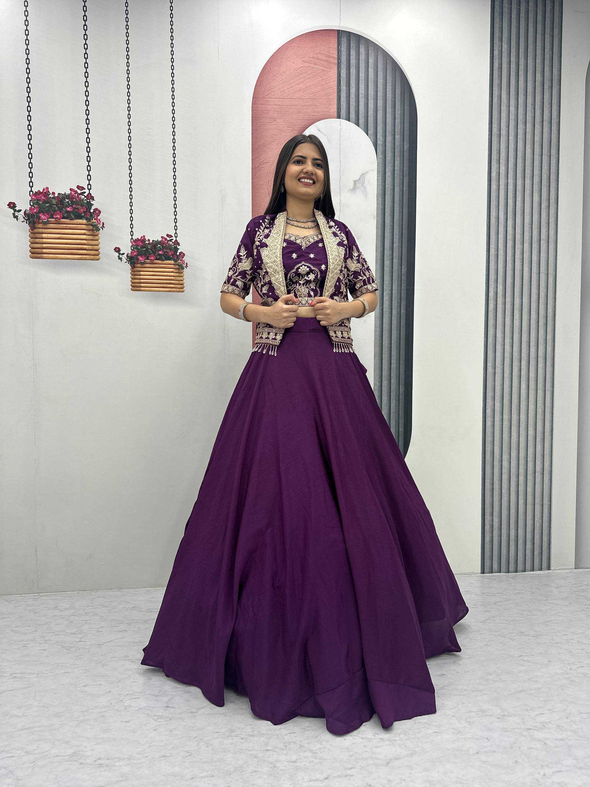 YNF Wholesale Chinon Embroidered Lehenga KESH496 566 | Surat Manufacturer