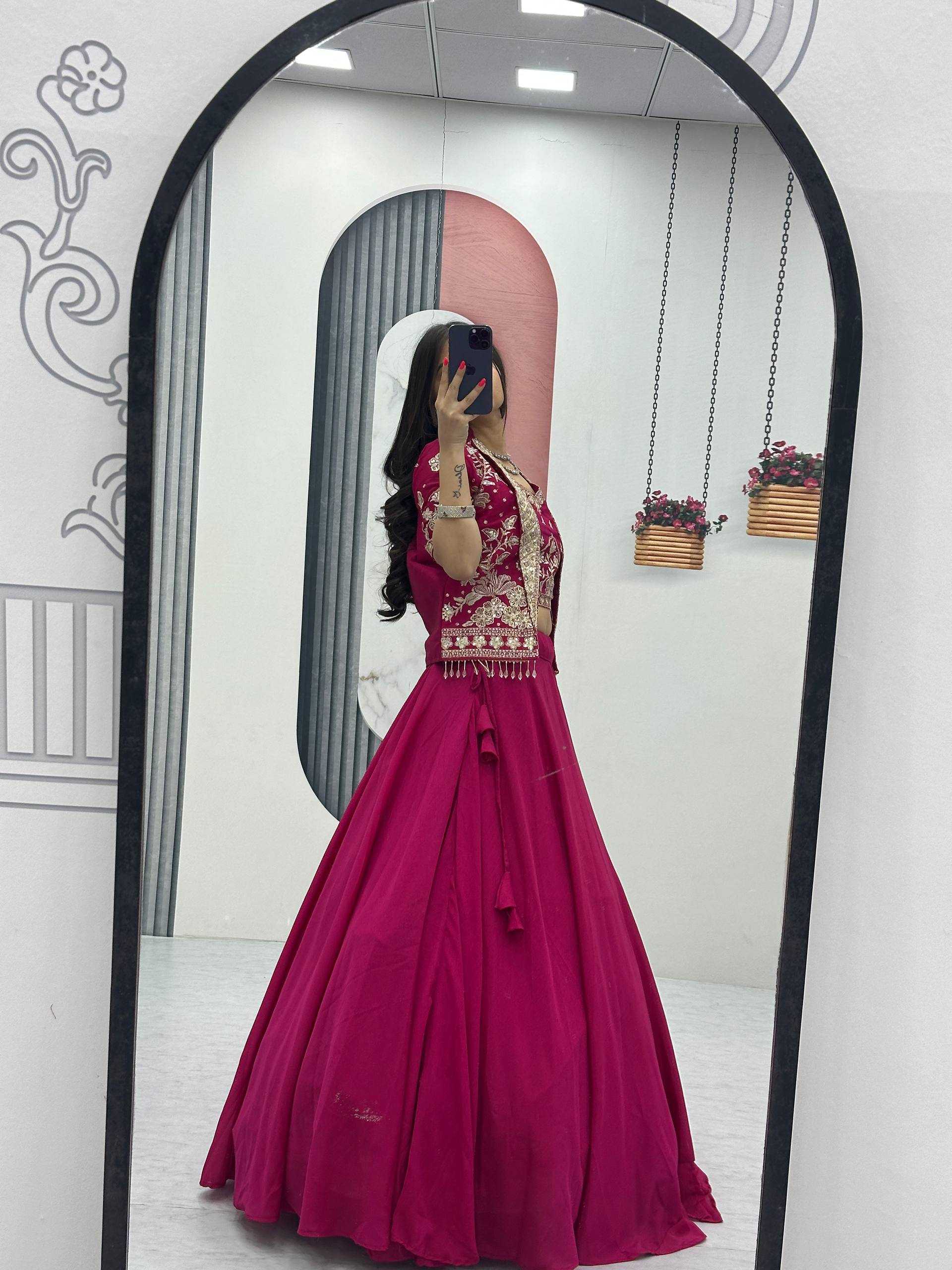 YNF Wholesale Chinon Embroidered Lehenga KESH496 566 | Surat Manufacturer