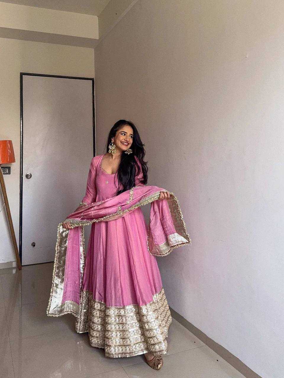 YNF Wholesale Chinon Anarkali Gown RIN162 5816 | Surat Manufacturer