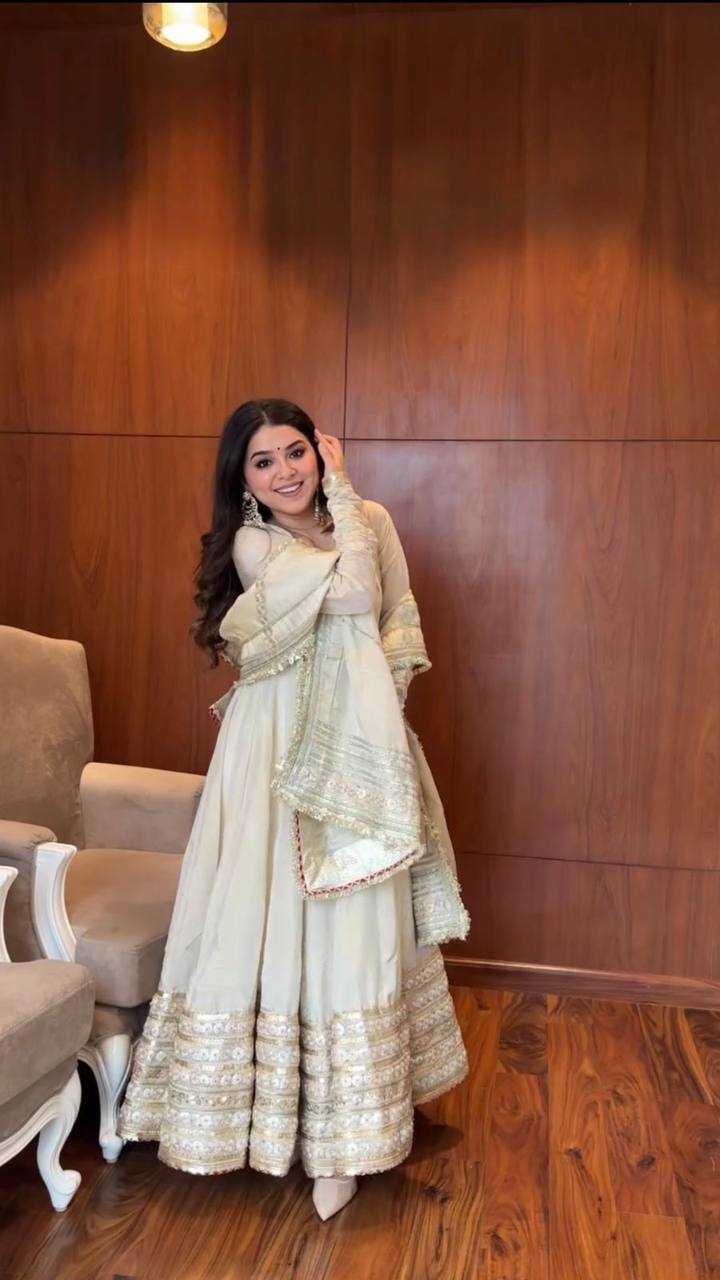 YNF Wholesale Chinon Anarkali Gown RIN162 5816 | Surat Manufacturer