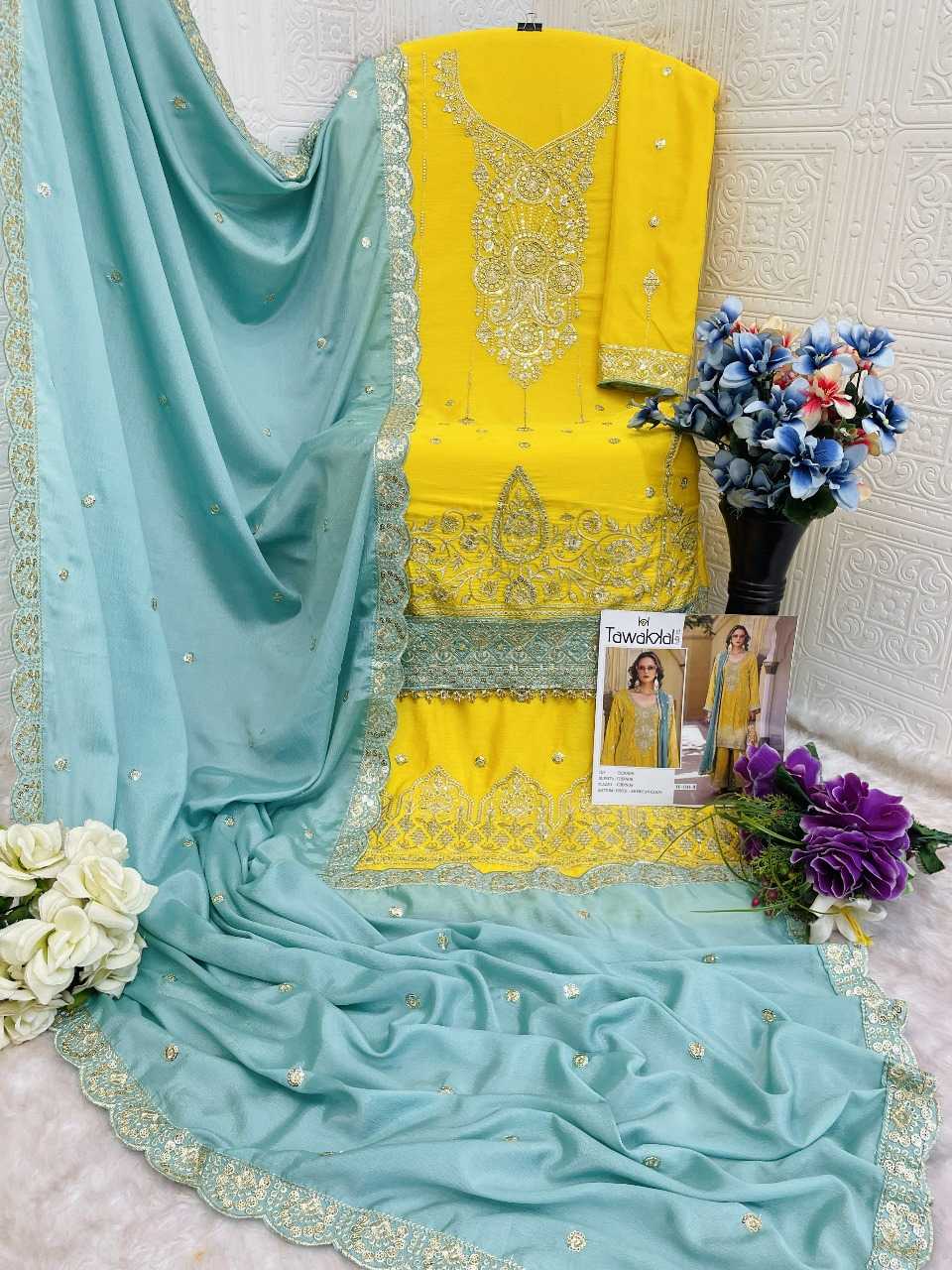 YNF Wholesale Chinon Pakistani Suits RIN236 1311 | Surat Manufacturer