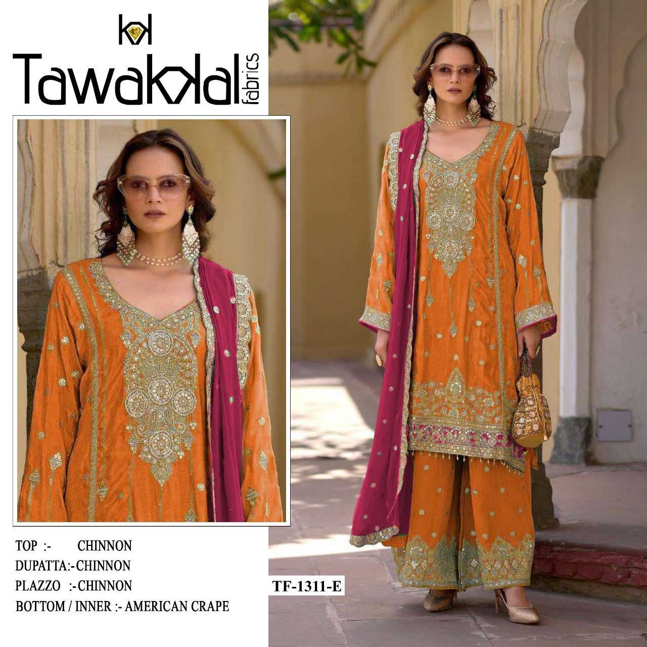 YNF Wholesale Chinon Pakistani Suits RIN236 1311 | Surat Manufacturer