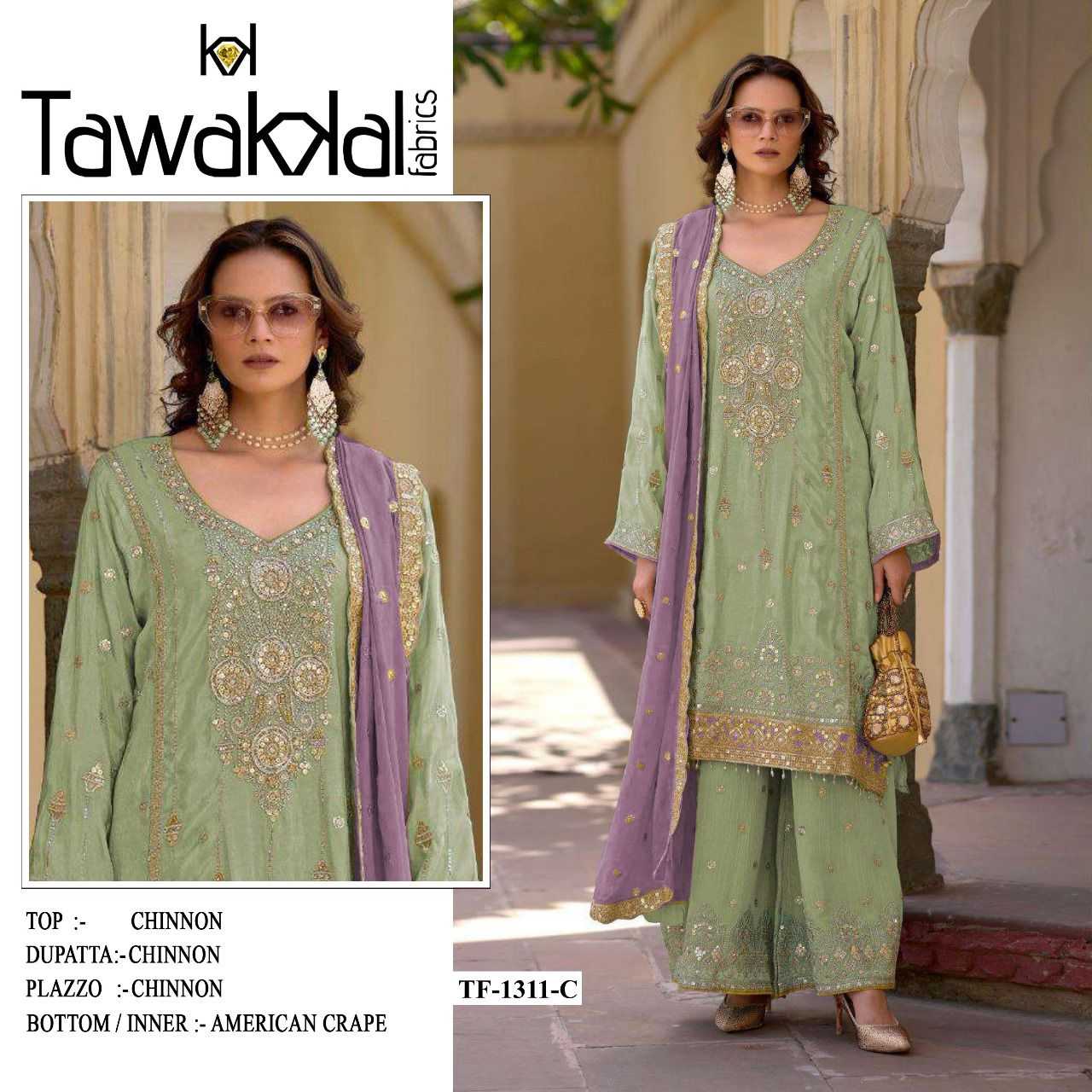 YNF Wholesale Chinon Pakistani Suits RIN236 1311 | Surat Manufacturer
