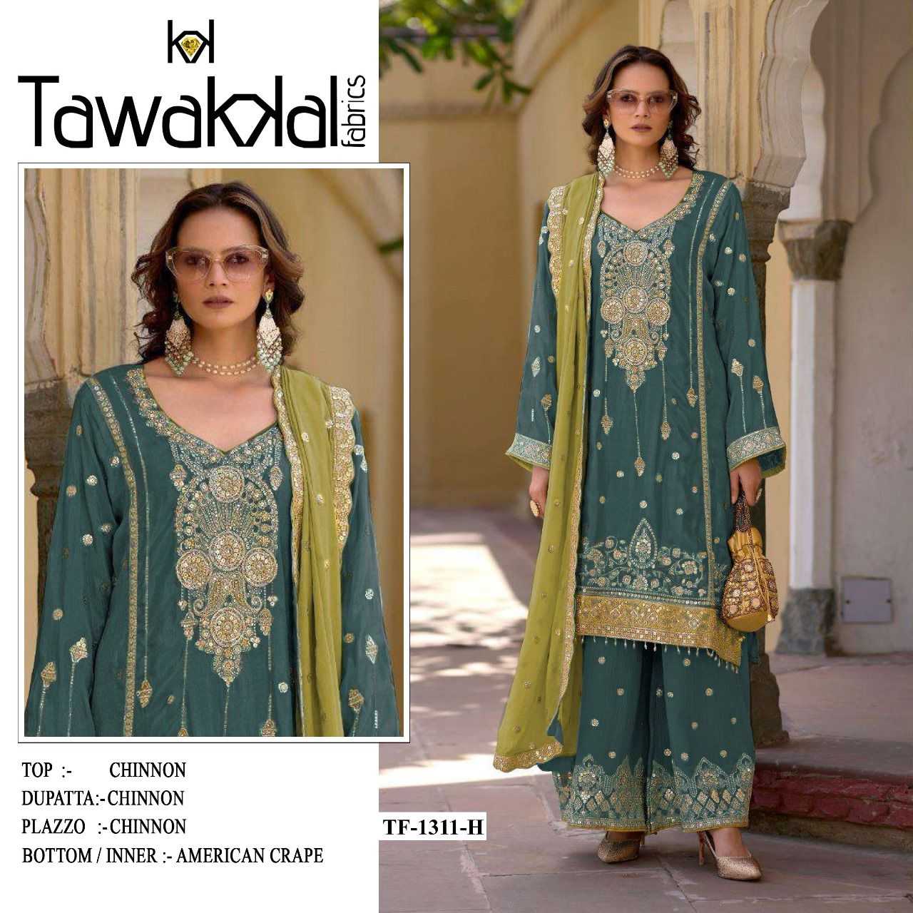 YNF Wholesale Chinon Pakistani Suits RIN236 1311 | Surat Manufacturer