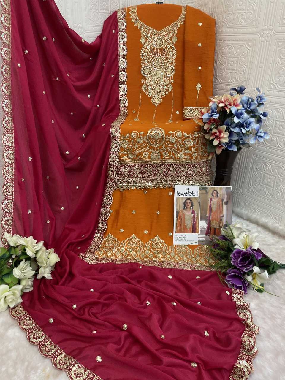 YNF Wholesale Chinon Pakistani Suits RIN236 1311 | Surat Manufacturer