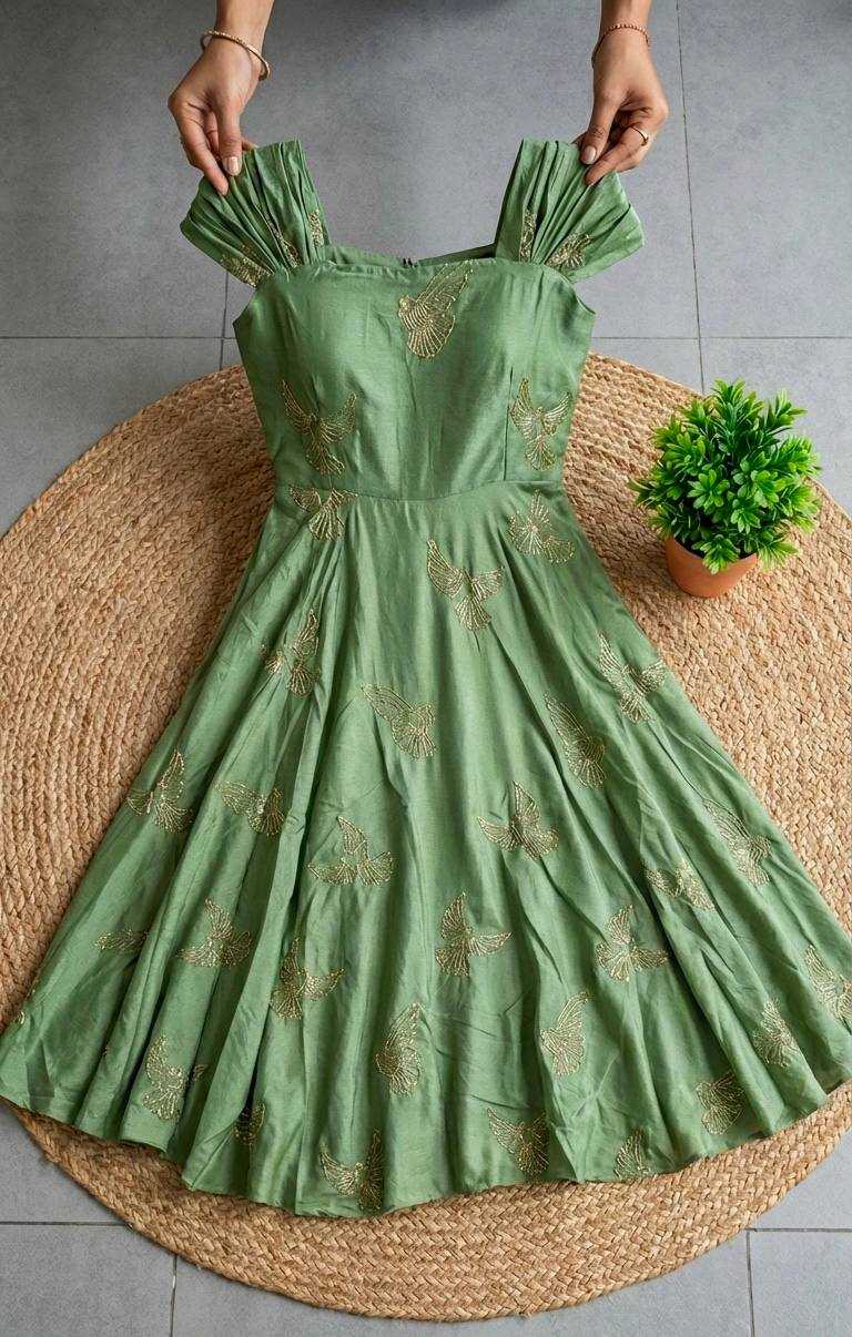 YNF Wholesale Chinon Silk Designer dresses KESH210 2593 | Surat Manufacturer