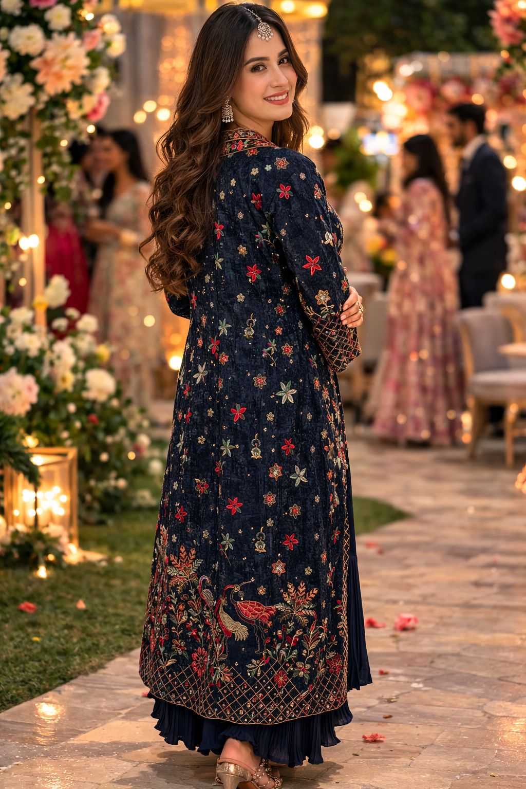 YNF Wholesale Chinon Silk Embroidery Gowns KESH481 Mrudangi Floral | Surat Manufacturer