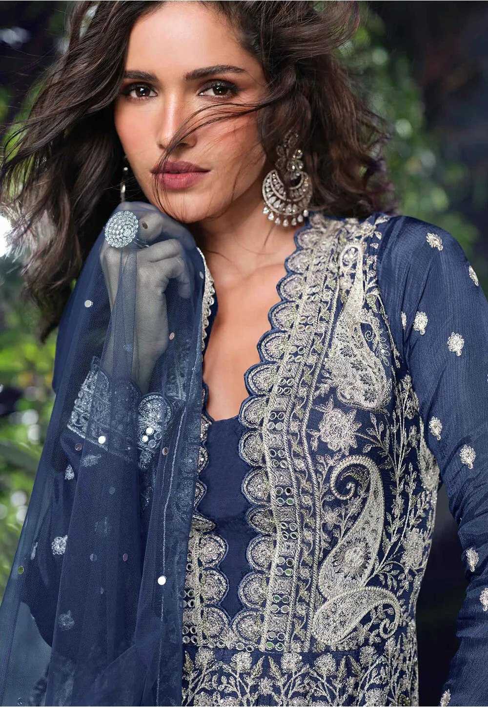 YNF Wholesale Chinon Silk Embroidery Suits KESH746 5700 | Surat Manufacturer