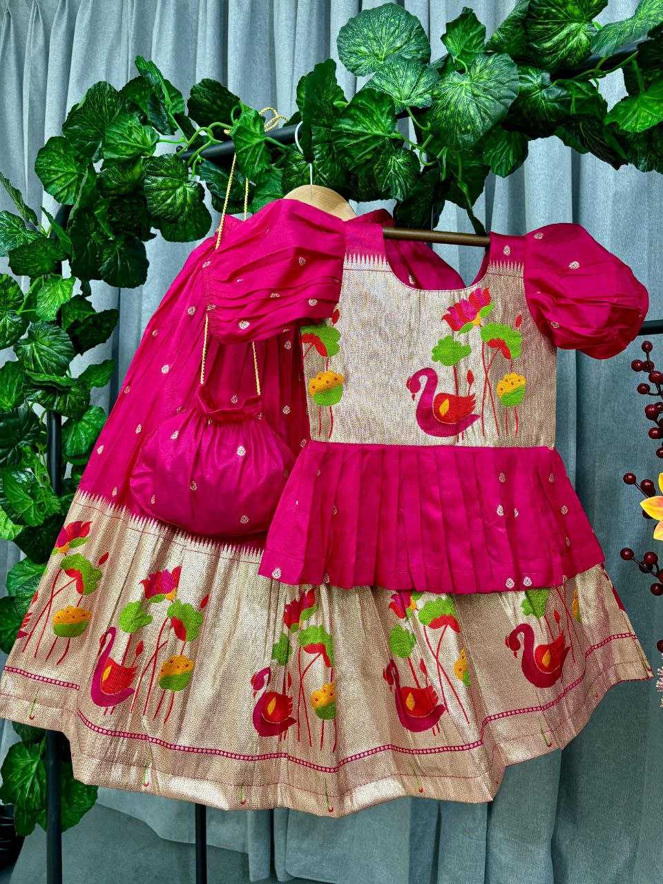YNF Wholesale Cotton Girls Cotton Frocks KESH107 POUR | Surat Manufacturer