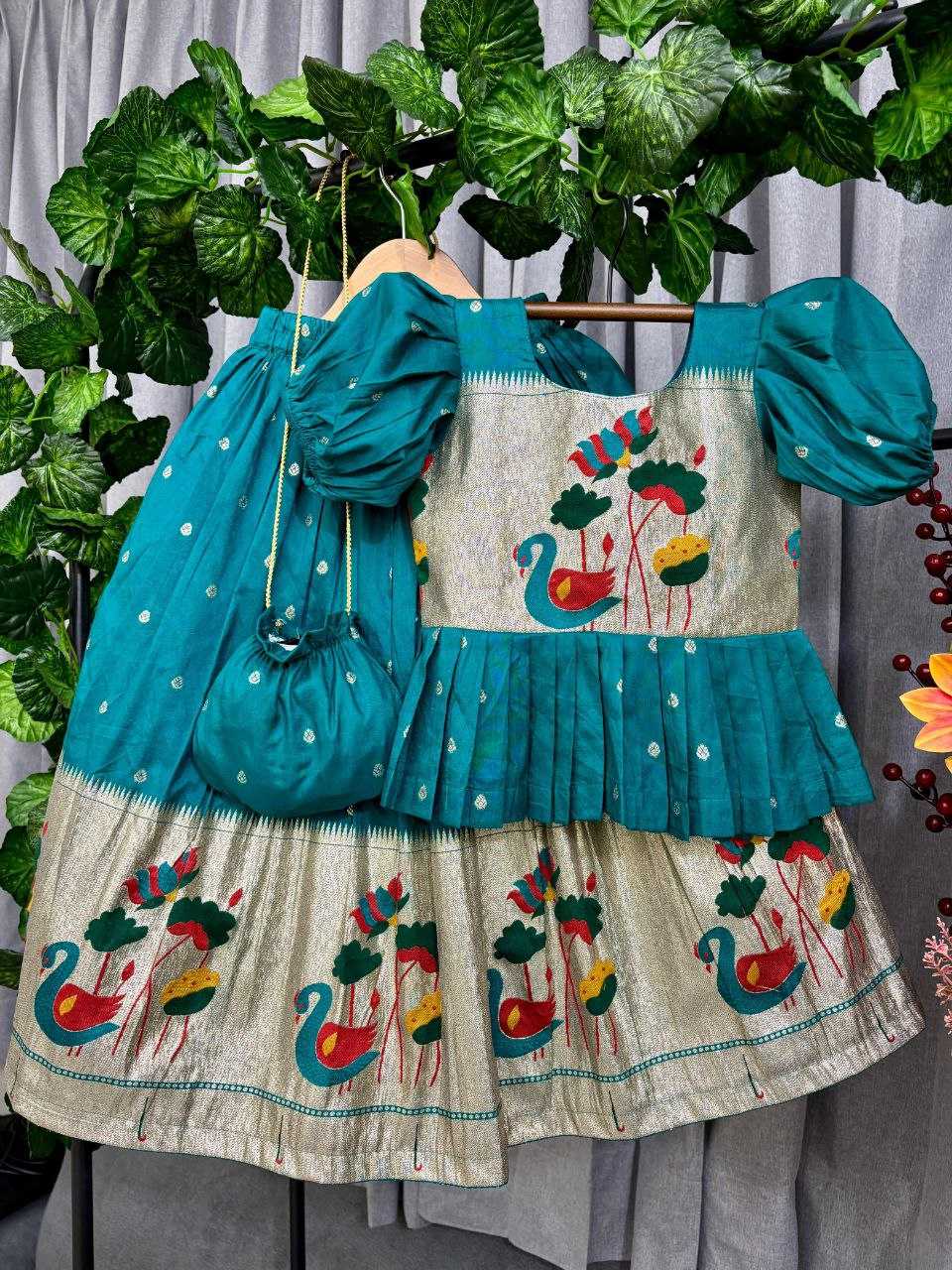 YNF Wholesale Cotton Girls Cotton Frocks KESH107 POUR | Surat Manufacturer