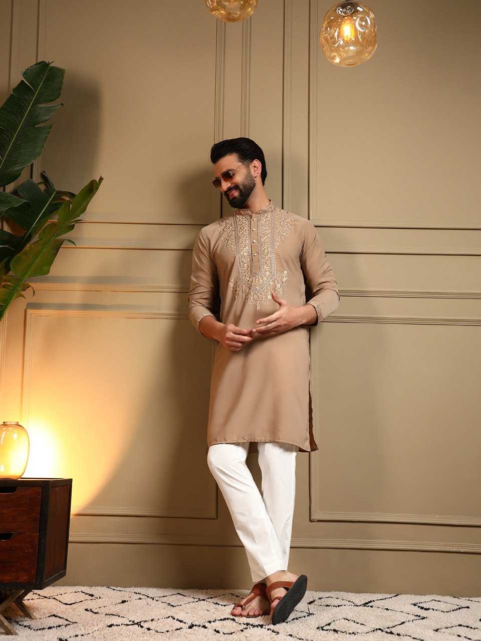 YNF Wholesale Cotton Mens Kurta Pyjama KESH629 124 | Surat Manufacturer