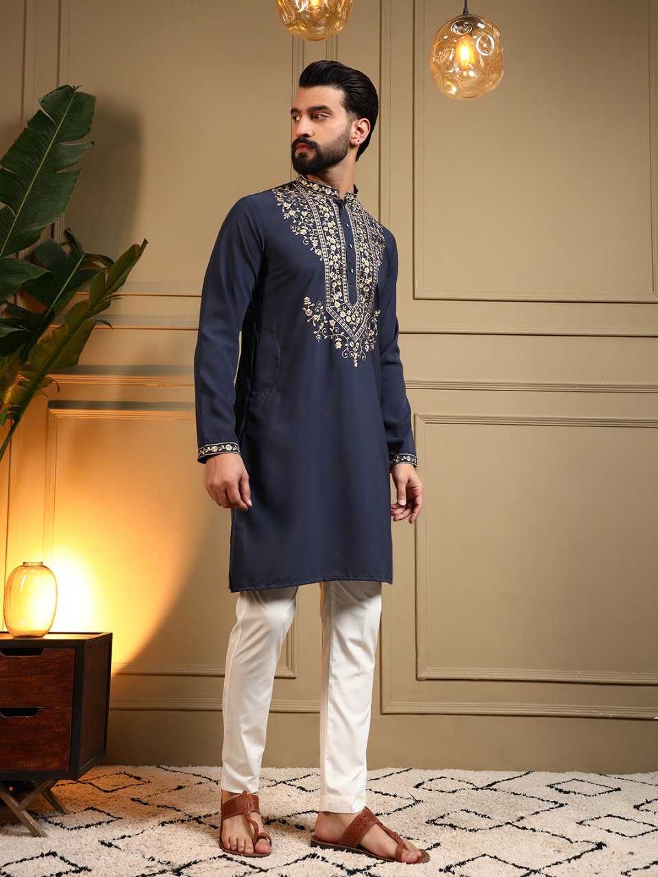 YNF Wholesale Cotton Mens Kurta Pyjama KESH629 124 | Surat Manufacturer