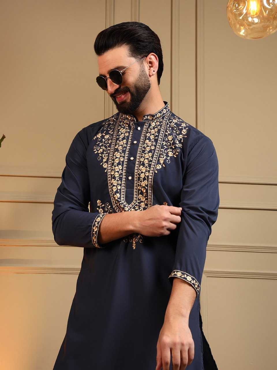 YNF Wholesale Cotton Mens Kurta Pyjama KESH629 124 | Surat Manufacturer