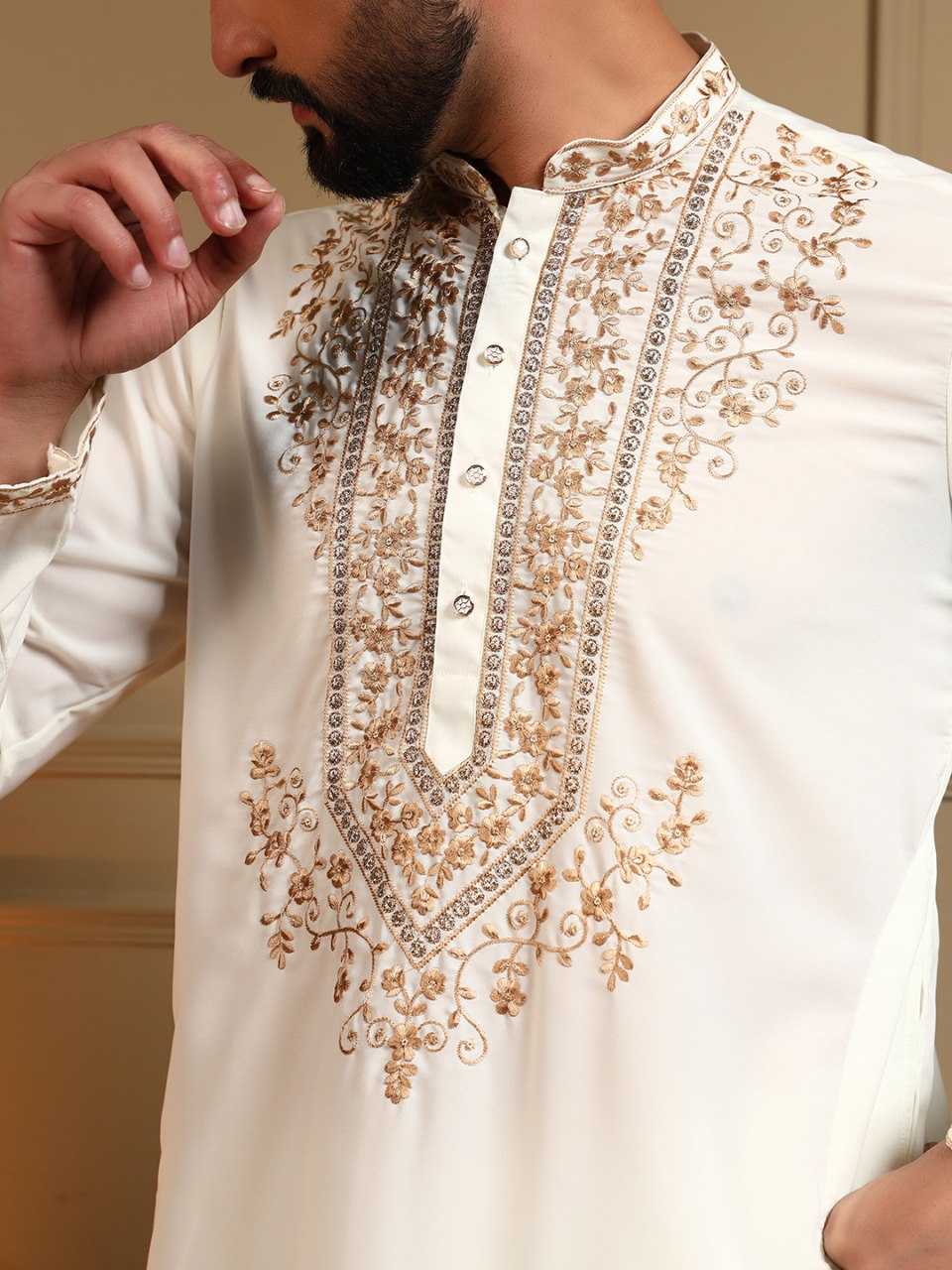 YNF Wholesale Cotton Mens Kurta Pyjama KESH629 124 | Surat Manufacturer