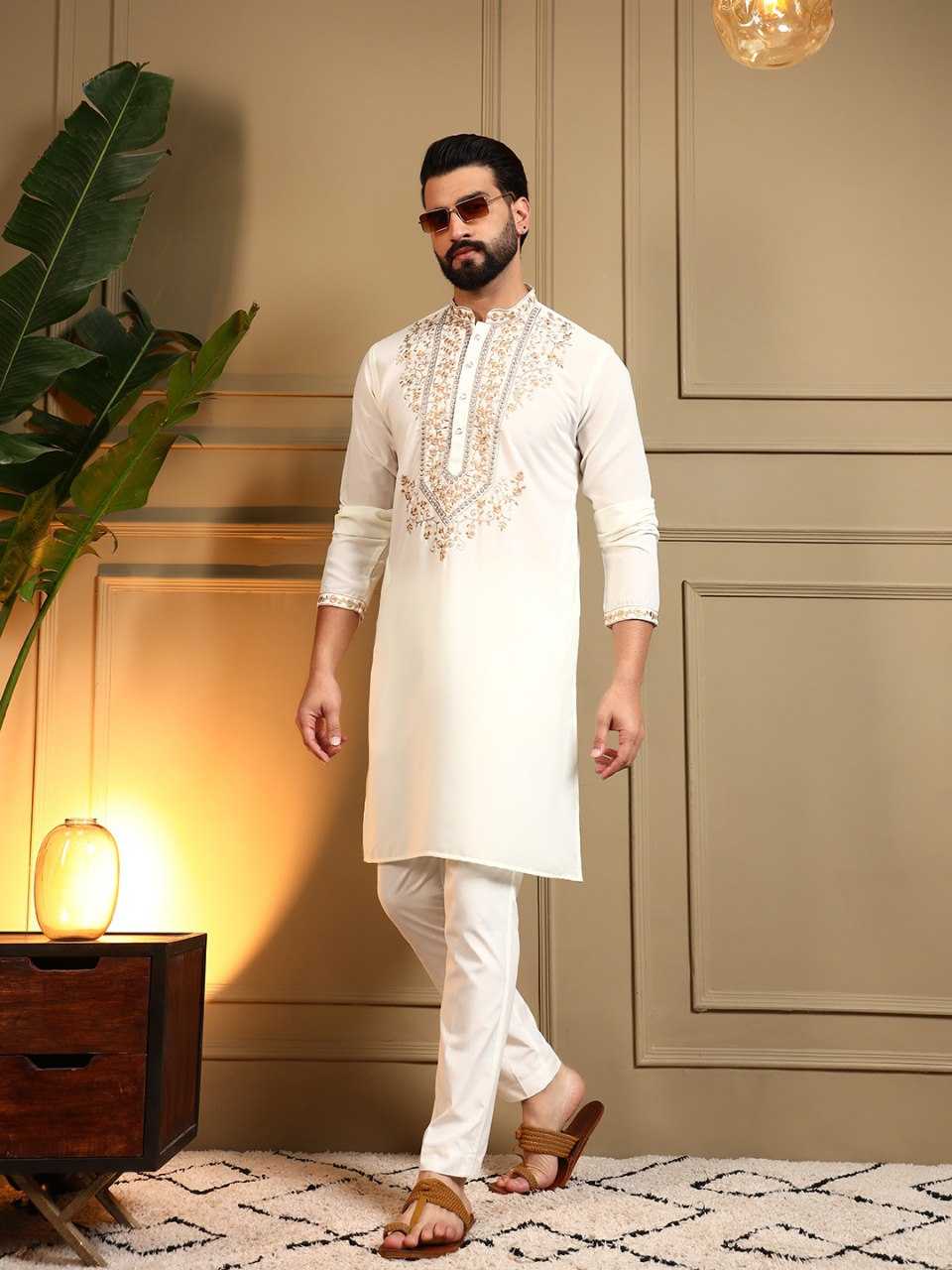 YNF Wholesale Cotton Mens Kurta Pyjama KESH629 124 | Surat Manufacturer