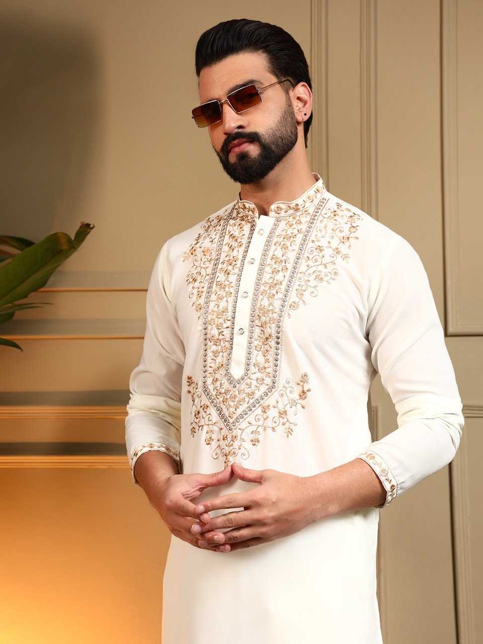 YNF Wholesale Cotton Mens Kurta Pyjama KESH629 124 | Surat Manufacturer