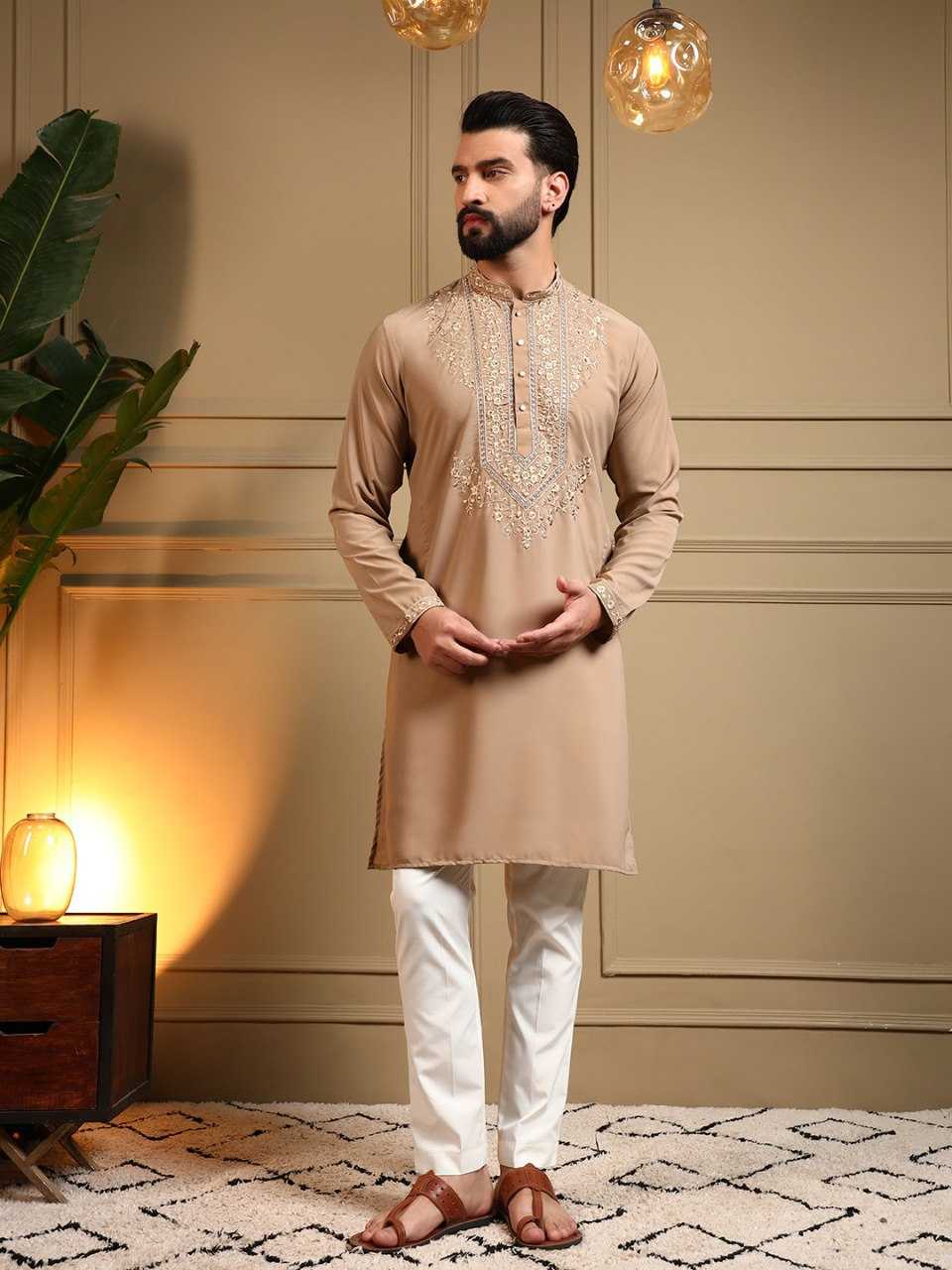YNF Wholesale Cotton Mens Kurta Pyjama KESH629 124 | Surat Manufacturer