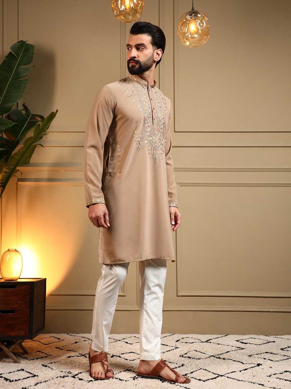 YNF Wholesale Cotton Mens Kurta Pyjama KESH629 124 | Surat Manufacturer