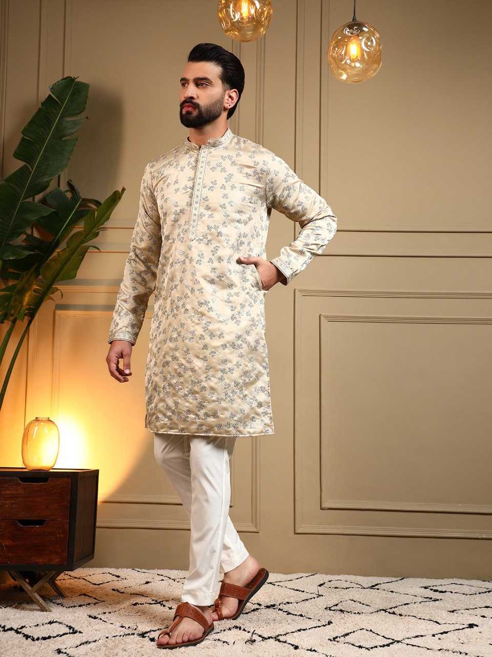 YNF Wholesale Cotton Mens Kurta Pyjama KESH629 126 | Surat Manufacturer