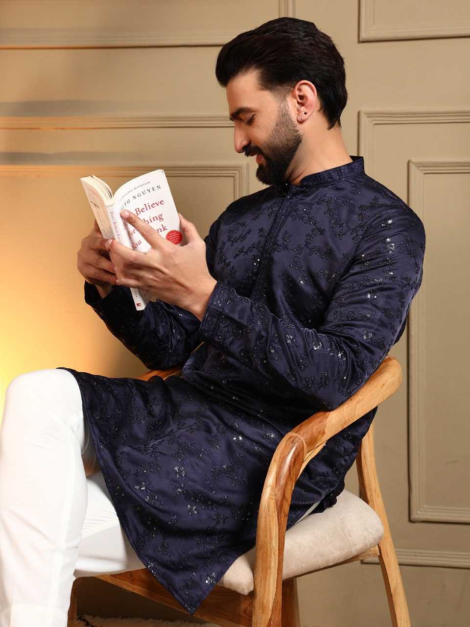 YNF Wholesale Cotton Mens Kurta Pyjama KESH629 126 | Surat Manufacturer