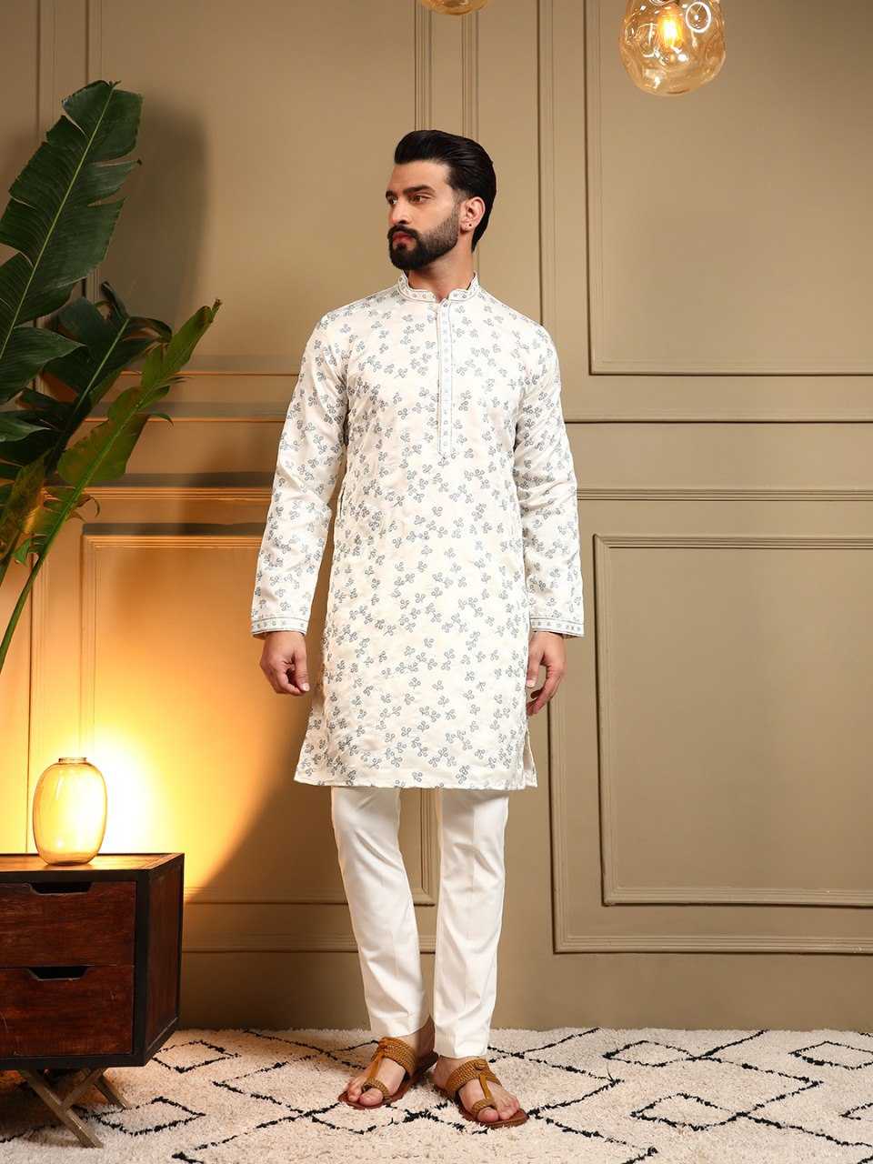 YNF Wholesale Cotton Mens Kurta Pyjama KESH629 126 | Surat Manufacturer