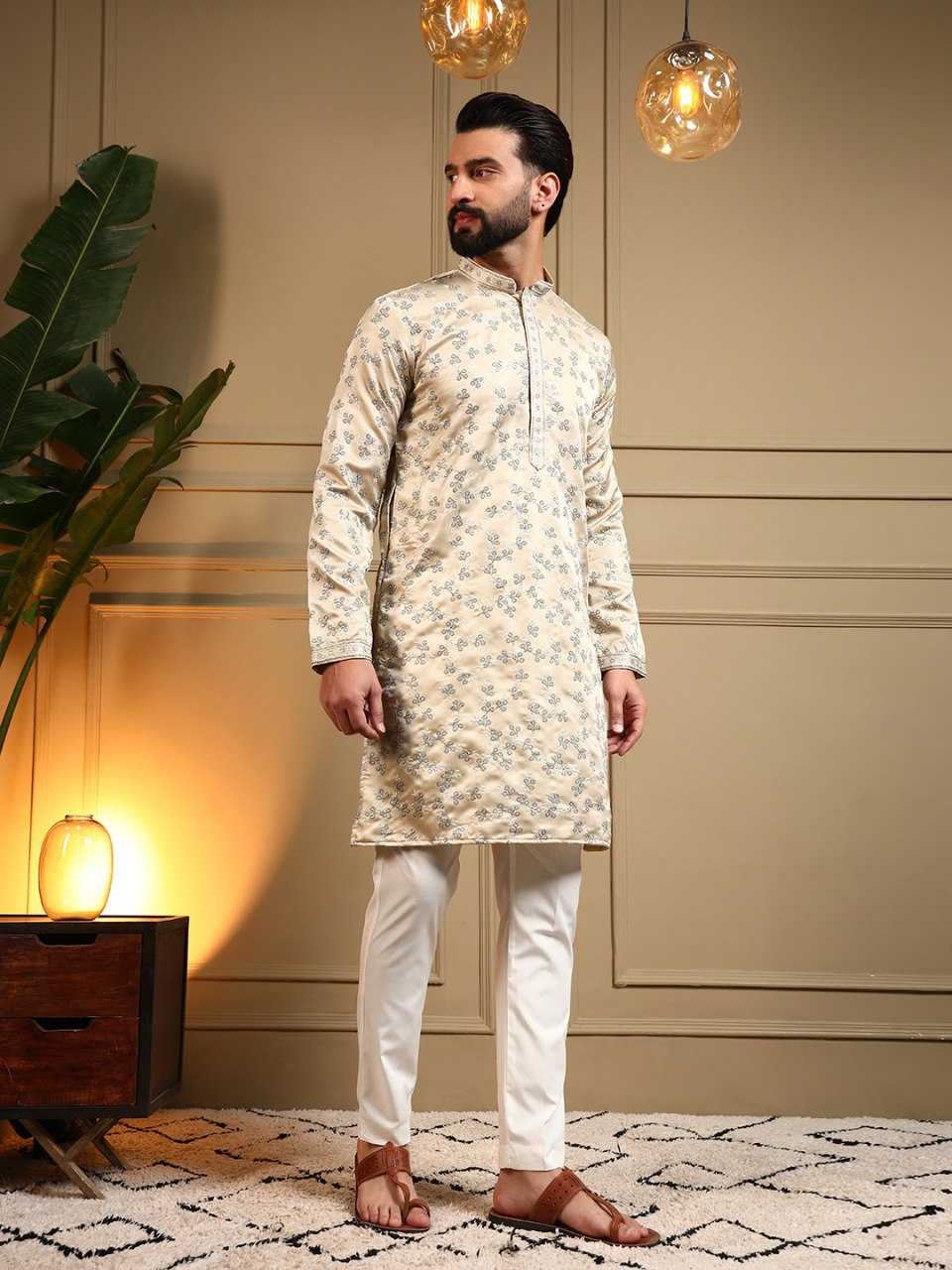 YNF Wholesale Cotton Mens Kurta Pyjama KESH629 126 | Surat Manufacturer