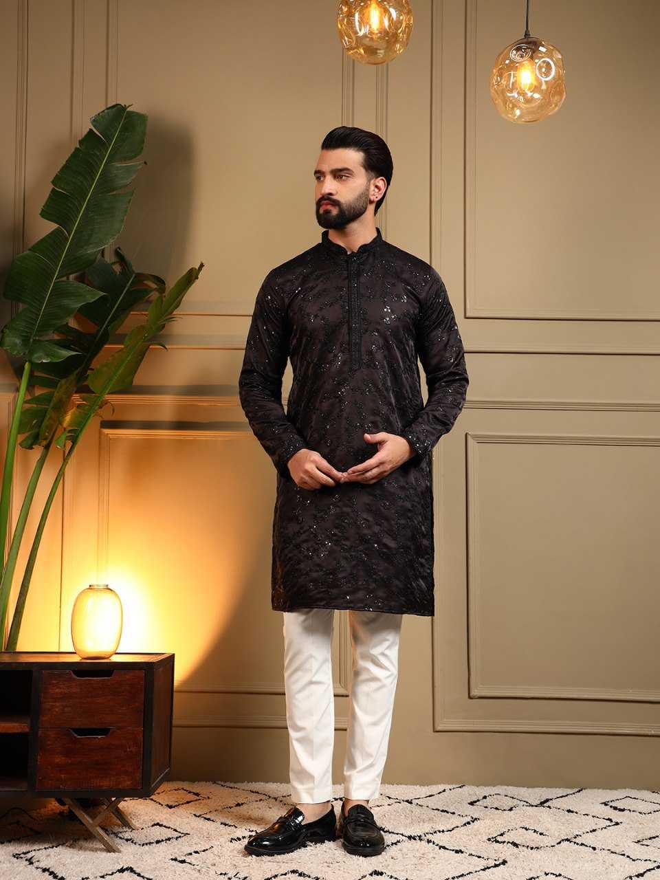 YNF Wholesale Cotton Mens Kurta Pyjama KESH629 126 | Surat Manufacturer