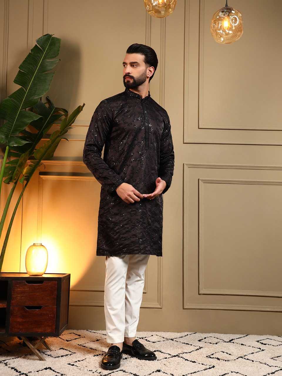 YNF Wholesale Cotton Mens Kurta Pyjama KESH629 126 | Surat Manufacturer