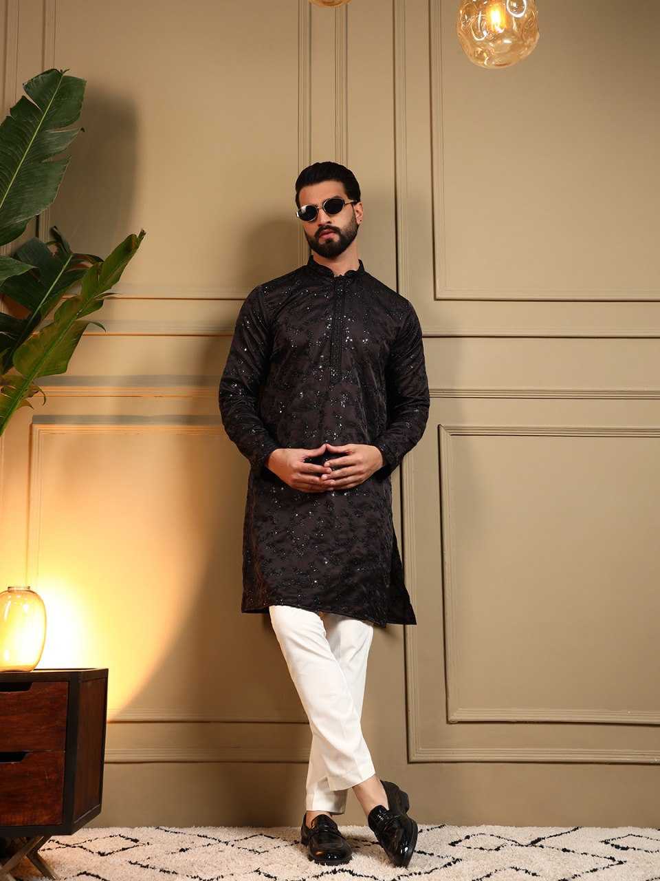 YNF Wholesale Cotton Mens Kurta Pyjama KESH629 126 | Surat Manufacturer
