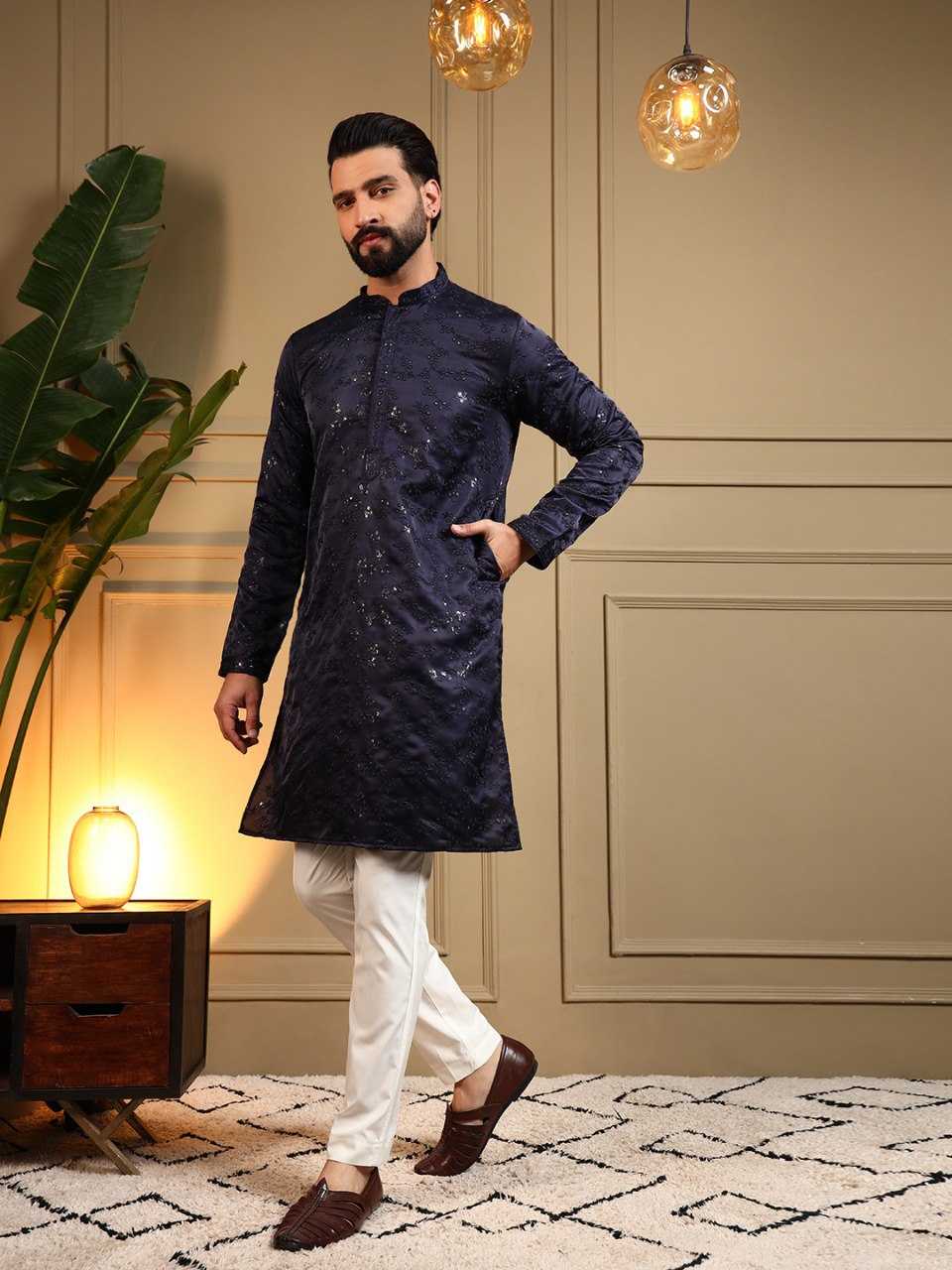 YNF Wholesale Cotton Mens Kurta Pyjama KESH629 126 | Surat Manufacturer