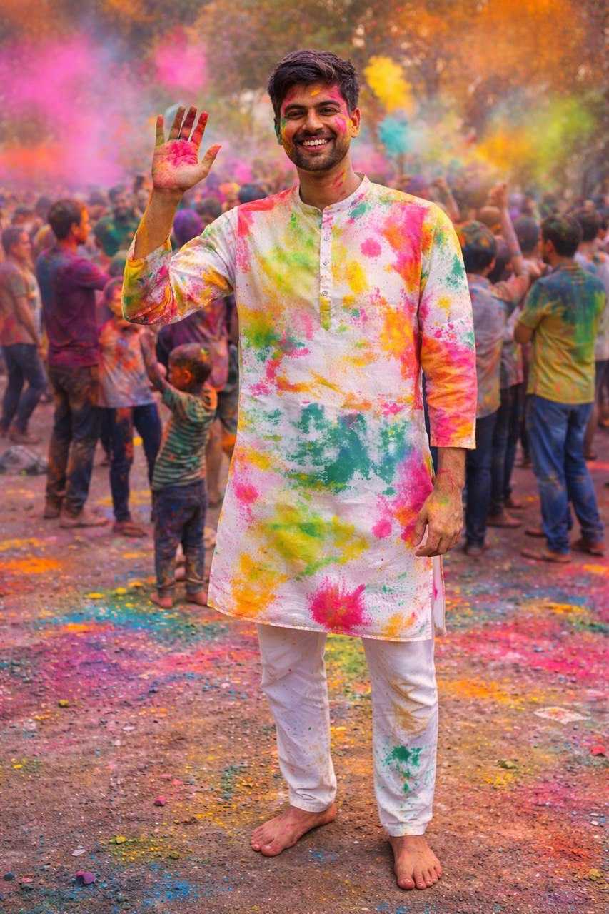 YNF Wholesale Cotton Mens Kurtas KESH650 HOLI | Surat Manufacturer