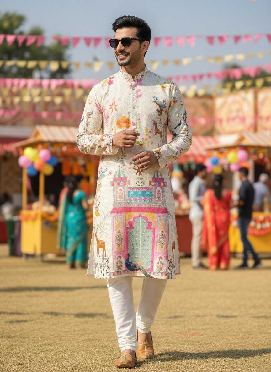 YNF Wholesale Cotton Mens Kurta Pyjama KESH659 KILLER3 | Surat Manufacturer