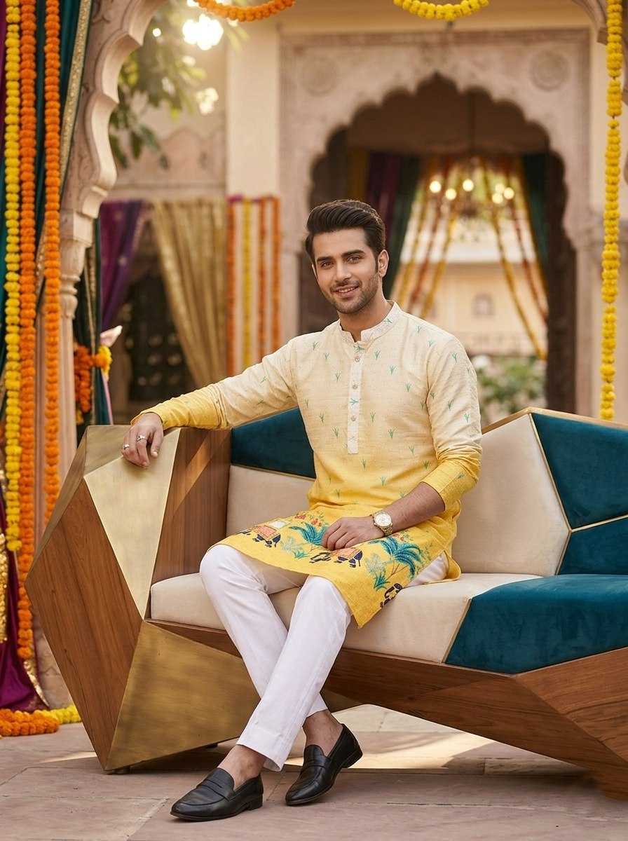 YNF Wholesale Cotton Mens Kurta Pyjama KESH659 KILLER3 | Surat Manufacturer