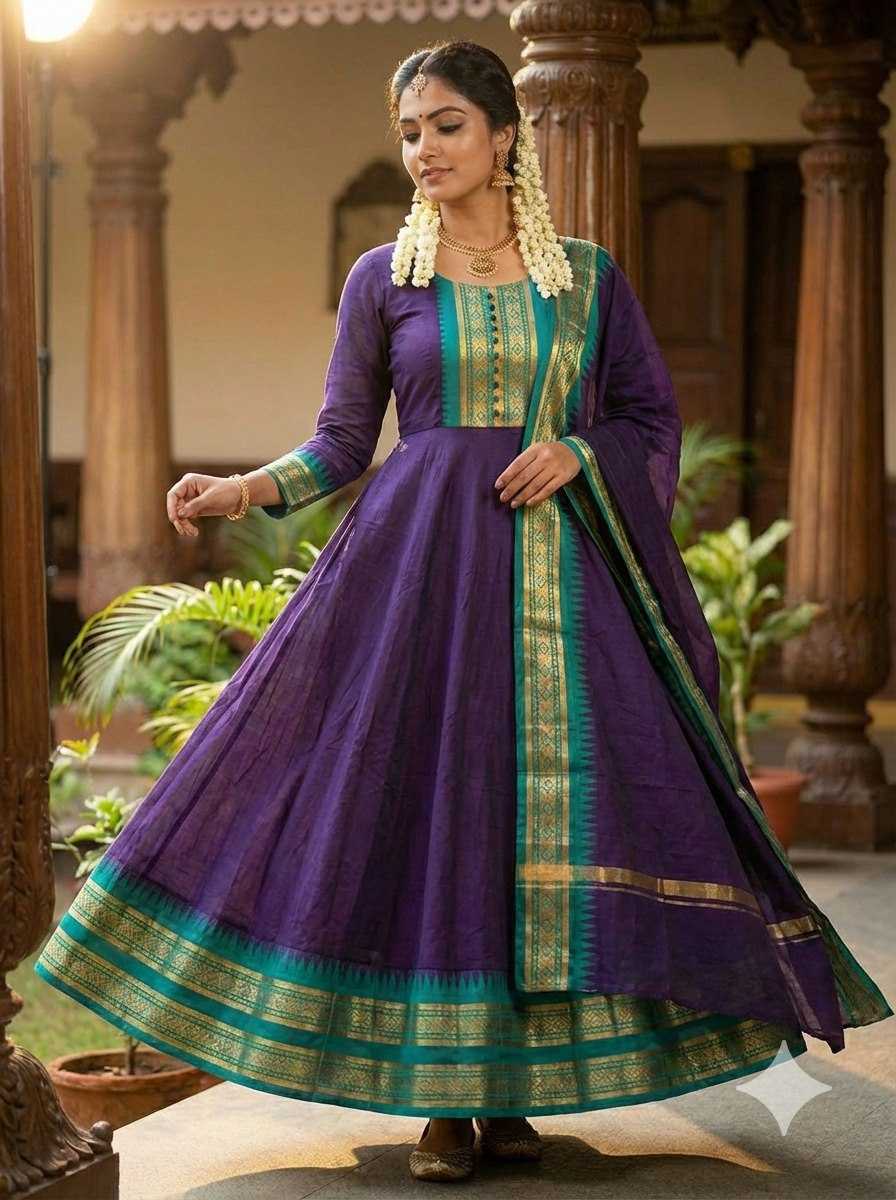 YNF Wholesale Cotton Embroidery Gowns KESH738 Prinshi | Surat Manufacturer