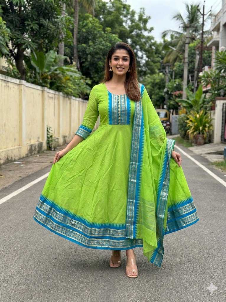YNF Wholesale Cotton Embroidery Gowns KESH738 Prinshi | Surat Manufacturer