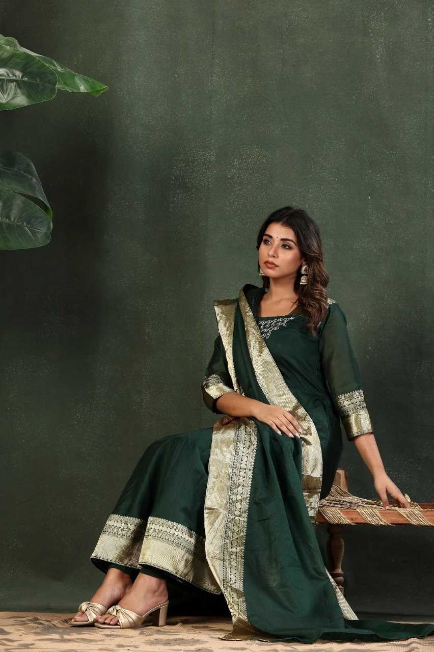 YNF Wholesale Cotton Embroidery Gowns KESH738 Swara | Surat Manufacturer