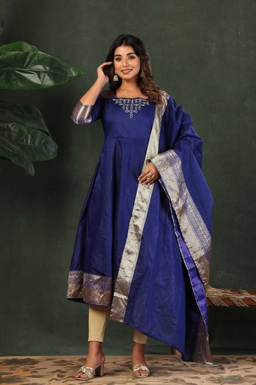 YNF Wholesale Cotton Embroidery Gowns KESH738 Swara | Surat Manufacturer