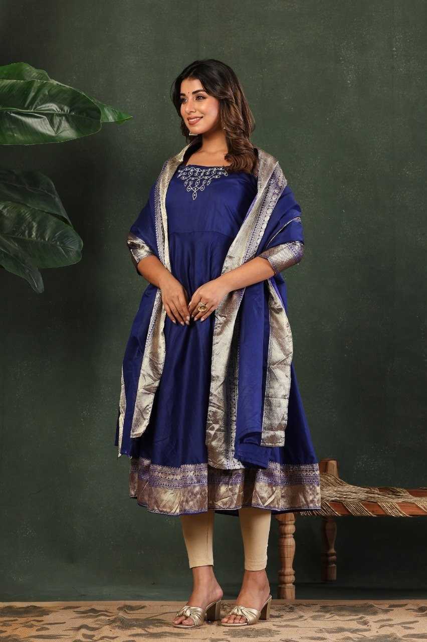 YNF Wholesale Cotton Embroidery Gowns KESH738 Swara | Surat Manufacturer