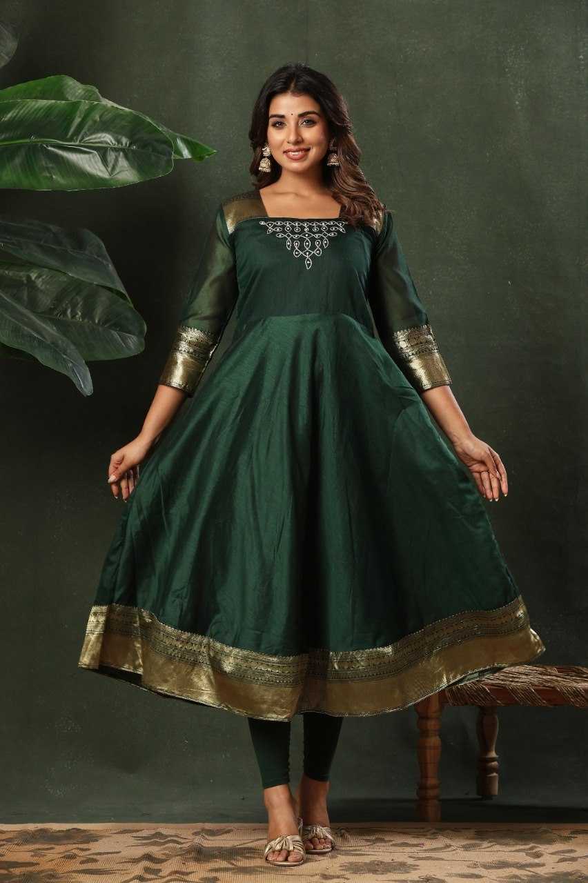 YNF Wholesale Cotton Embroidery Gowns KESH738 Swara | Surat Manufacturer